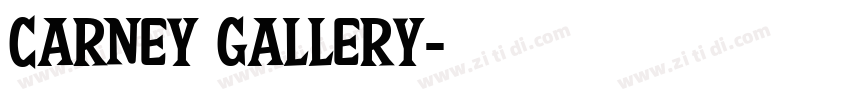 CARNEY GALLERY字体转换